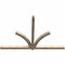 Ekena Millwork Redmond Rough Sawn Timber Gable Bracket, Douglas Fir, 108"W x 72"H x 4"D x 4"F, 16/12 Pitch GBW108X72X0404RED00RDF - alternate 3
